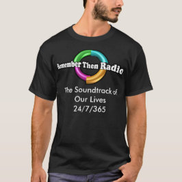 Camiseta Recuerde Entonces El Logotipo De Radio Tee Oscuro