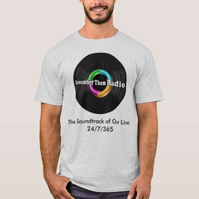 Camiseta Recuerde Entonces El Tee Con Logotipo De Radio (Anverso)