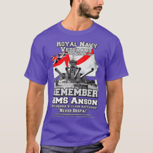 Camiseta RECUERDE HMS ANSON British Battleship