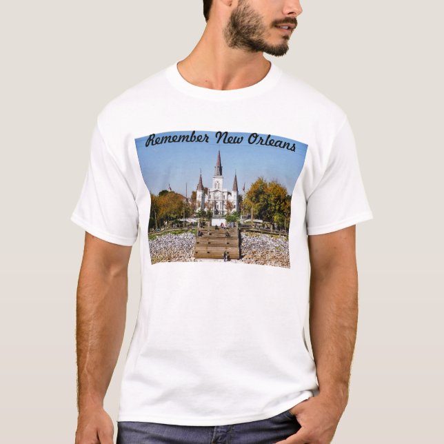 Camiseta Recuerde la catedral de New Orleans St. Louis (Anverso)