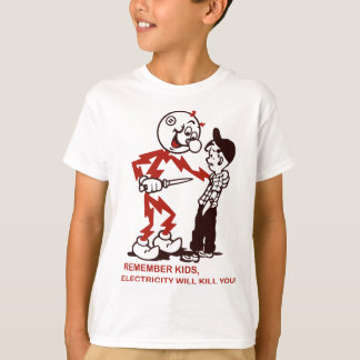 Camiseta Recuerde, La Electricidad Te Matará