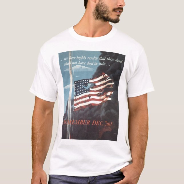 Camiseta Recuerde la Segunda Guerra Mundial del 7 de (Anverso)