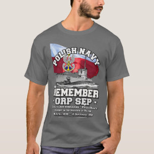 Camiseta RECUERDE ORP Sep Submarino de la Marina Polaca