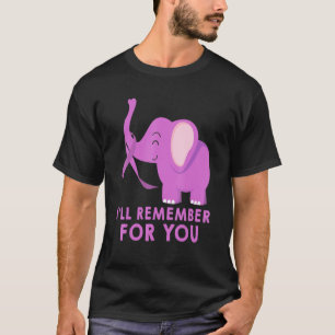 Camiseta Recuerde Para Usted Elefante - Alzheimers Concienc