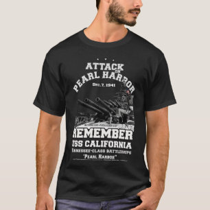 Camiseta Recuerde Pearl Harbor USS California BB44