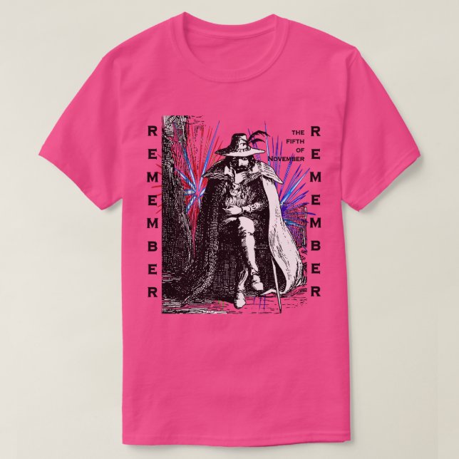 Camiseta Recuerde Recordar El 5 De Noviembre Illustrati (Diseño del anverso)