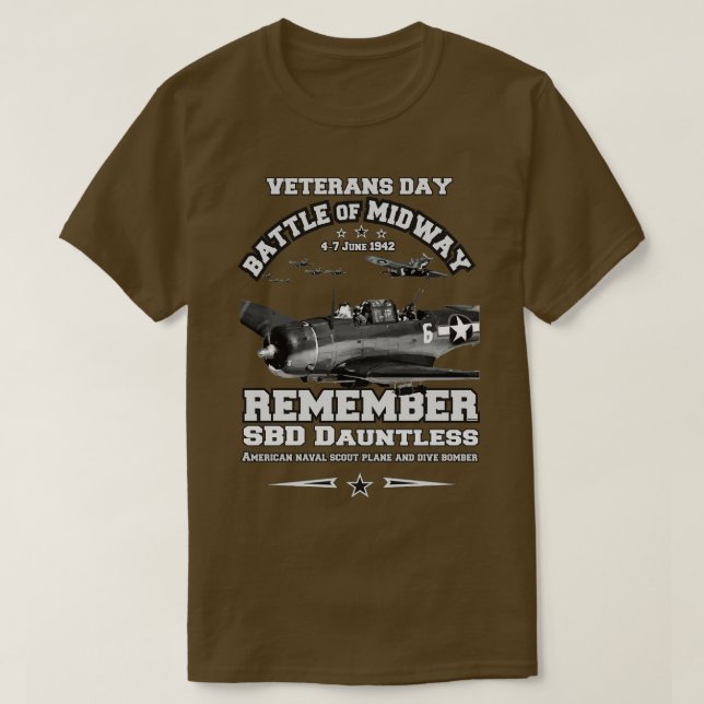 Camiseta Recuerde SBD Daunless Veterans ww2 (Diseño del anverso)