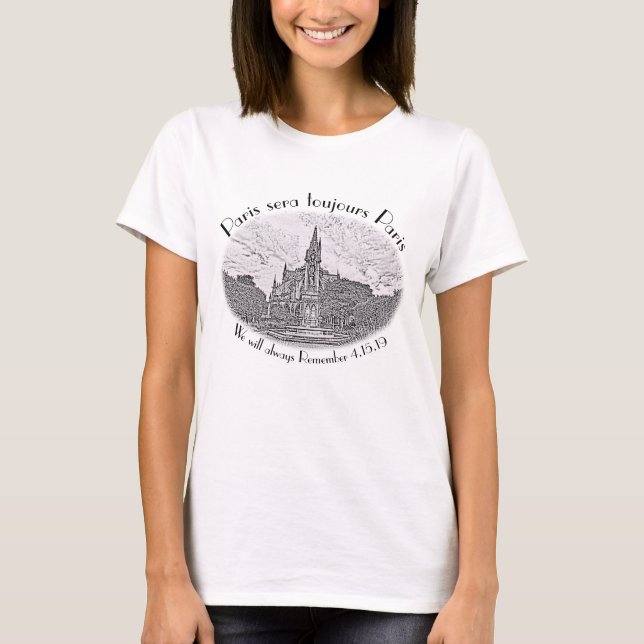 Camiseta Recuerde siempre que París será siempre París (Anverso)