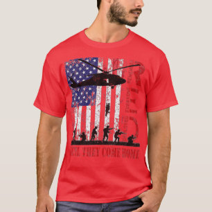 Camiseta Recuerde Todos los Veteranos Desplegados RED Viern