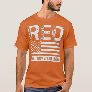 Camiseta Recuerde Todos los Veteranos Desplegados RED Viern
