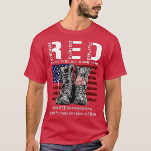 Camiseta Recuerde Todos los Veteranos Desplegados Viernes R