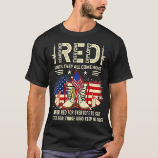 Camiseta Recuerde todos los veteranos desplegados Viernes R