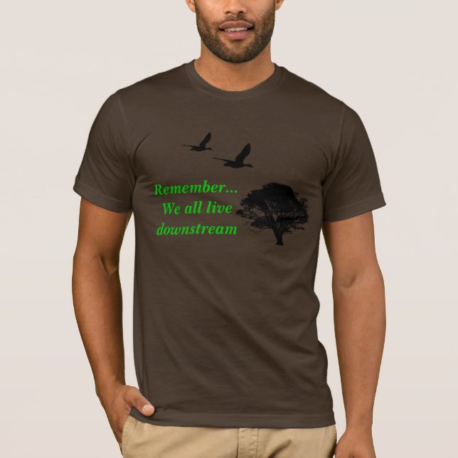 Camiseta Recuerde… Todos vivimos la versión 2 rio abajo (Anverso)