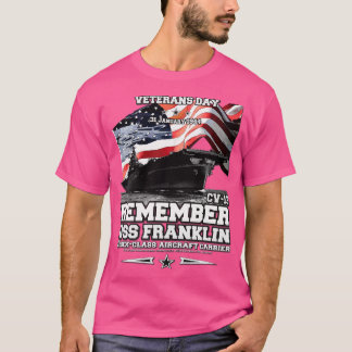 Camiseta Recuerde USS Franklin cv13 aerolínea Vetera