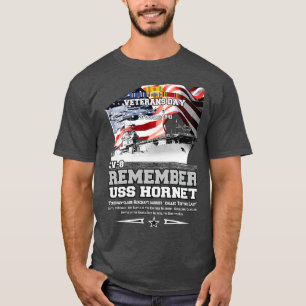 Camiseta RECUERDE USS Hornet CV8 Aeronave
