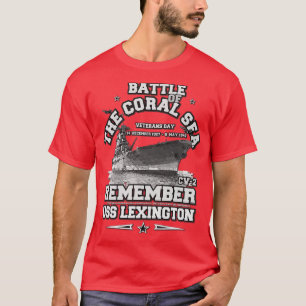Camiseta RECUERDE USS Lexington CV2 Batalla de Mar de Coral