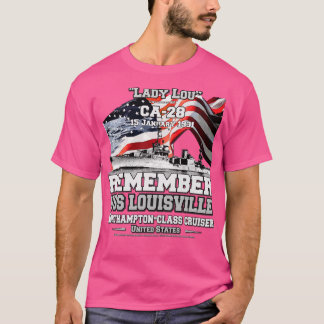 Camiseta RECUERDE USS Louisville CLCA28 Veteranos de crucer