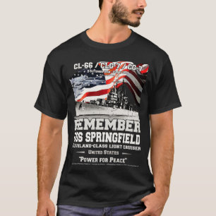 Camiseta RECUERDE USS Springfield CL66 Veteranos de la Mari