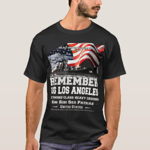 Camiseta RECUERDE USS Ventilador pesado CA135 de Los Angele