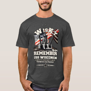Camiseta RECUERDE USS Wisconsin BB64 Veteranos de guerra