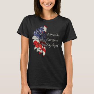 Camiseta Recuerden a todos los desplegados rojos el viernes