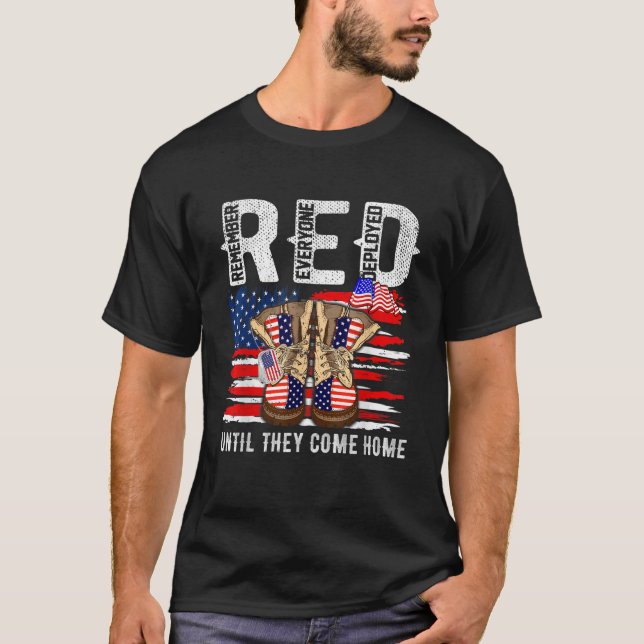 Camiseta Recuerden a todos los veteranos que desplegaron RE (Anverso)