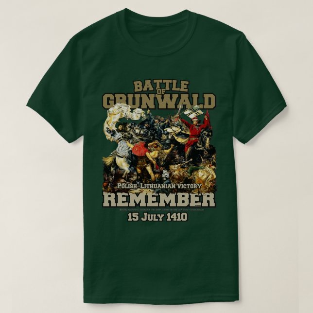 Camiseta Recuerden la batalla de Grunwald 1410 (Diseño del anverso)