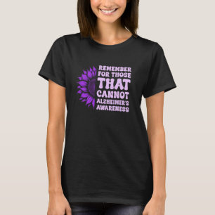 Camiseta Recuerden para los que no pueden alzheimer