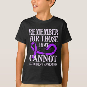 Camiseta Recuerden para los que no pueden alzheimer