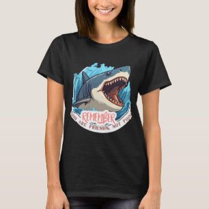 Camiseta Recuerden que los peces son amigos Ilustración amb