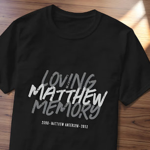 Camiseta Recuerdo conmemorativo grunge personalizado