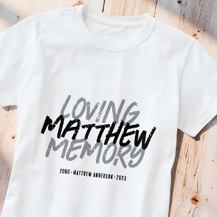 Camiseta Recuerdo conmemorativo grunge personalizado