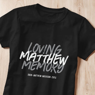 Camiseta Recuerdo conmemorativo grunge personalizado