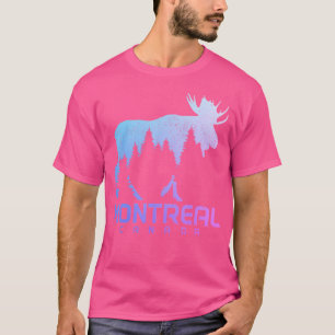 Camiseta Recuerdo de alce de Montreal Quebec Canadá