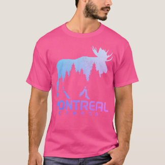 Camiseta Recuerdo de alce de Montreal Quebec Canadá