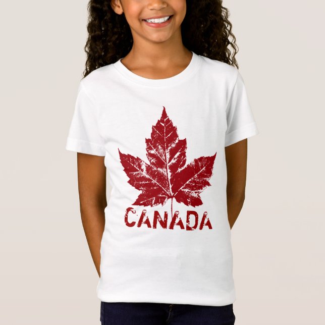 Camiseta Recuerdo de Canadá de Canadá del niño del chica (Anverso)