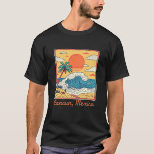 Camiseta Recuerdo de Cancún México Familia Coincidente Méxi