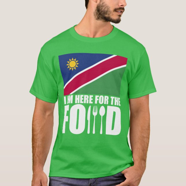 Camiseta Recuerdo de comida de viaje de Namibia amigo (Anverso)