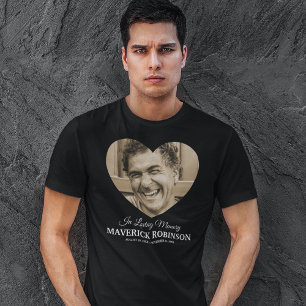 Camiseta Recuerdo de foto del corazón Memorial