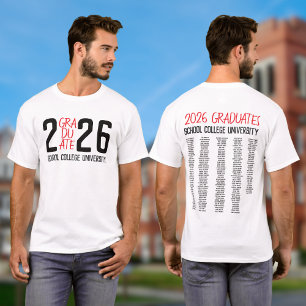 Camiseta Recuerdo de graduación de la clase de 2026