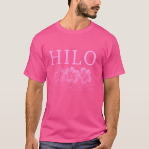 Camiseta Recuerdo de Hilo Hawaii Hibisco Hawaiano Surfista