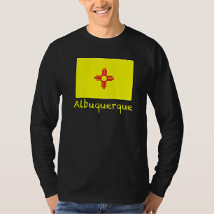 Camiseta Recuerdo de la bandera de Albuquerque Nuevo México