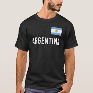 Camiseta Recuerdo de la bandera de Argentina para mujeres, 