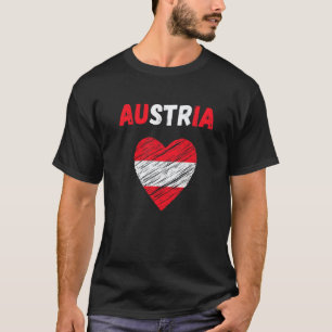 Camiseta Recuerdo de la bandera de Austria Vacaciones de se