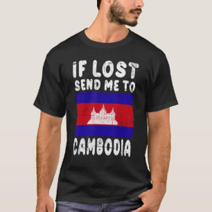 Camiseta Recuerdo de la bandera de Camboya Si se pierde env