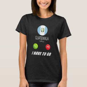 Camiseta Recuerdo de la bandera de Guatemala Guatemala está