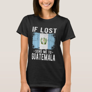 Camiseta Recuerdo de la bandera de Guatemala - Si me pierde