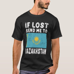 Camiseta Recuerdo de la bandera de Kazajistán - Si se pierd
