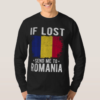 Camiseta Recuerdo de la bandera de Rumania - Si me pierdes,