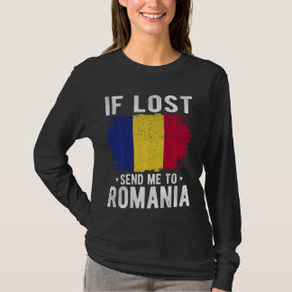 Camiseta Recuerdo de la bandera de Rumania - Si me pierdes,